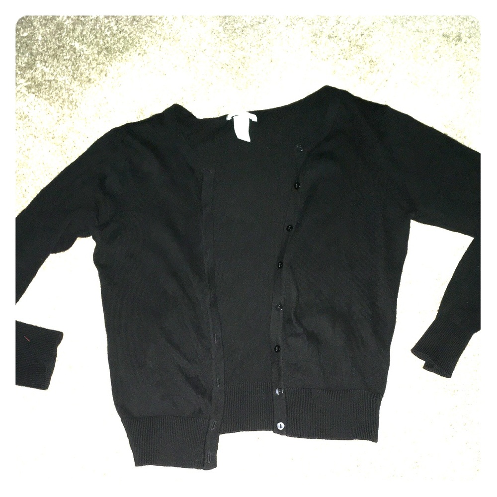 H&M black cardigan sweater